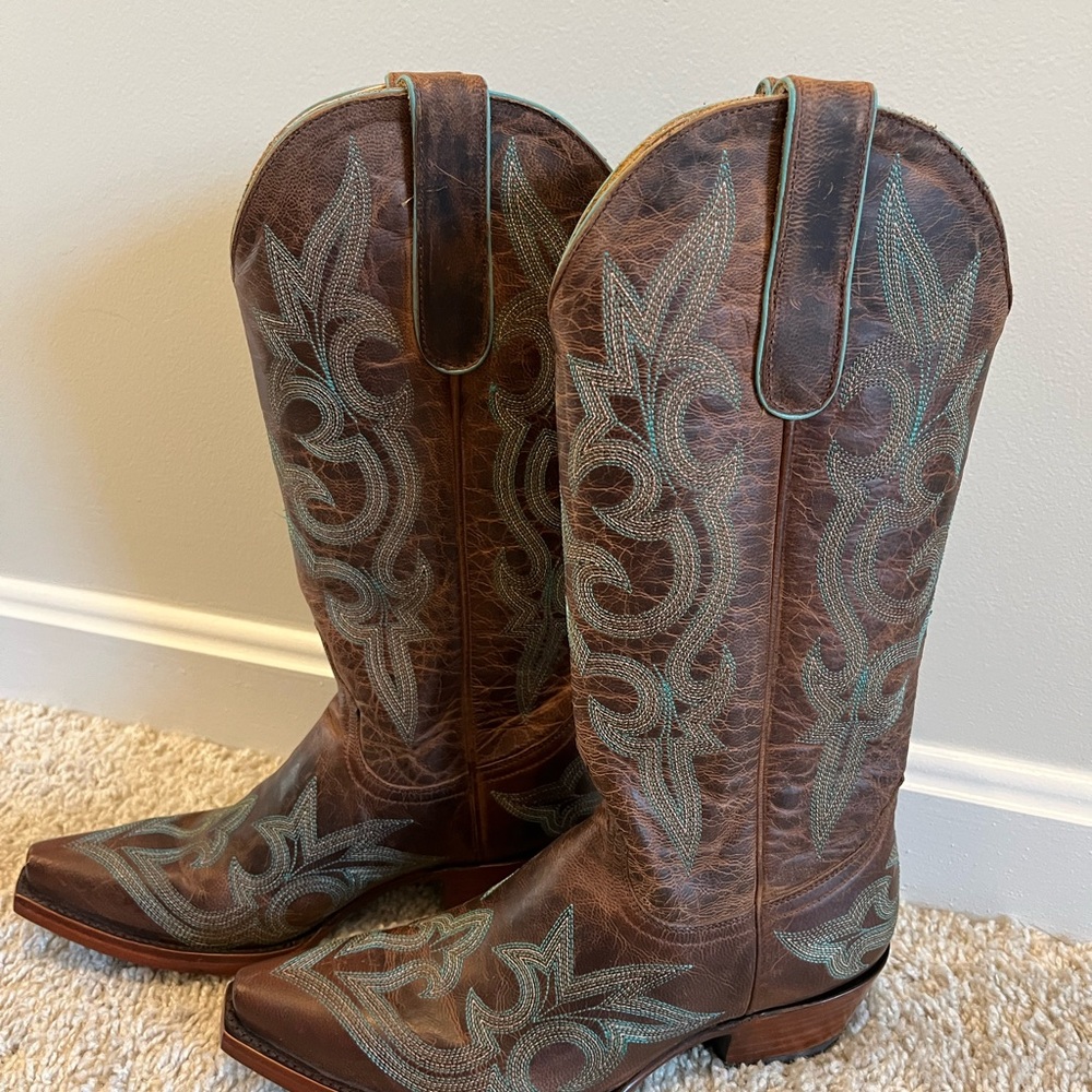 Old Gringo Diego Boots in Brown and Red